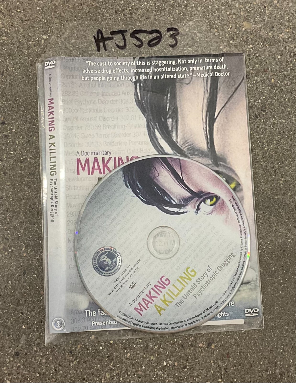 Making a Killing:The Untold Story of Psychotropic (2008, DVD) NO CASE NO #AJ523