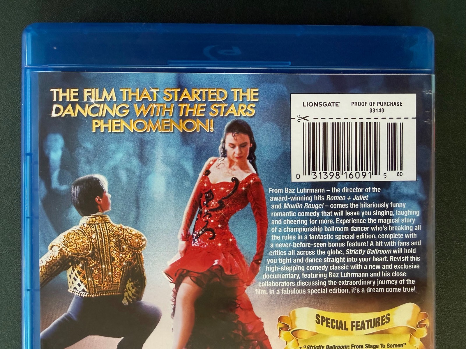 Strictly Ballroom (Blu-ray) 1992 comedy from Baz Luhrmann, like new, Ohio seller
