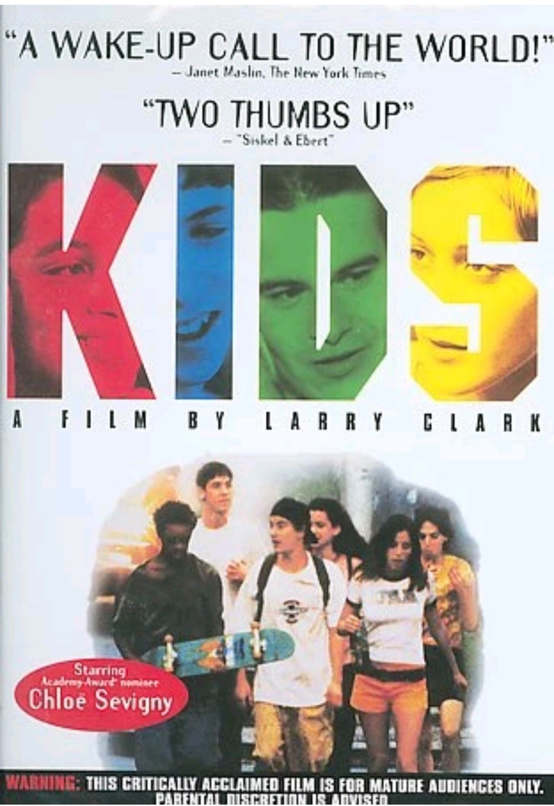Kids DVD NR Drama 91 min Larry Clark Chloë Sevigny Dolby Surround Letterbox