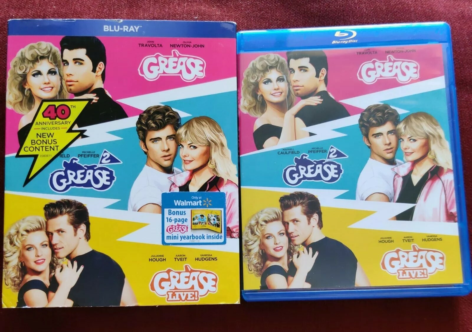 The Grease Three Film Collection (Blu-ray) with Rare Slipcover!!