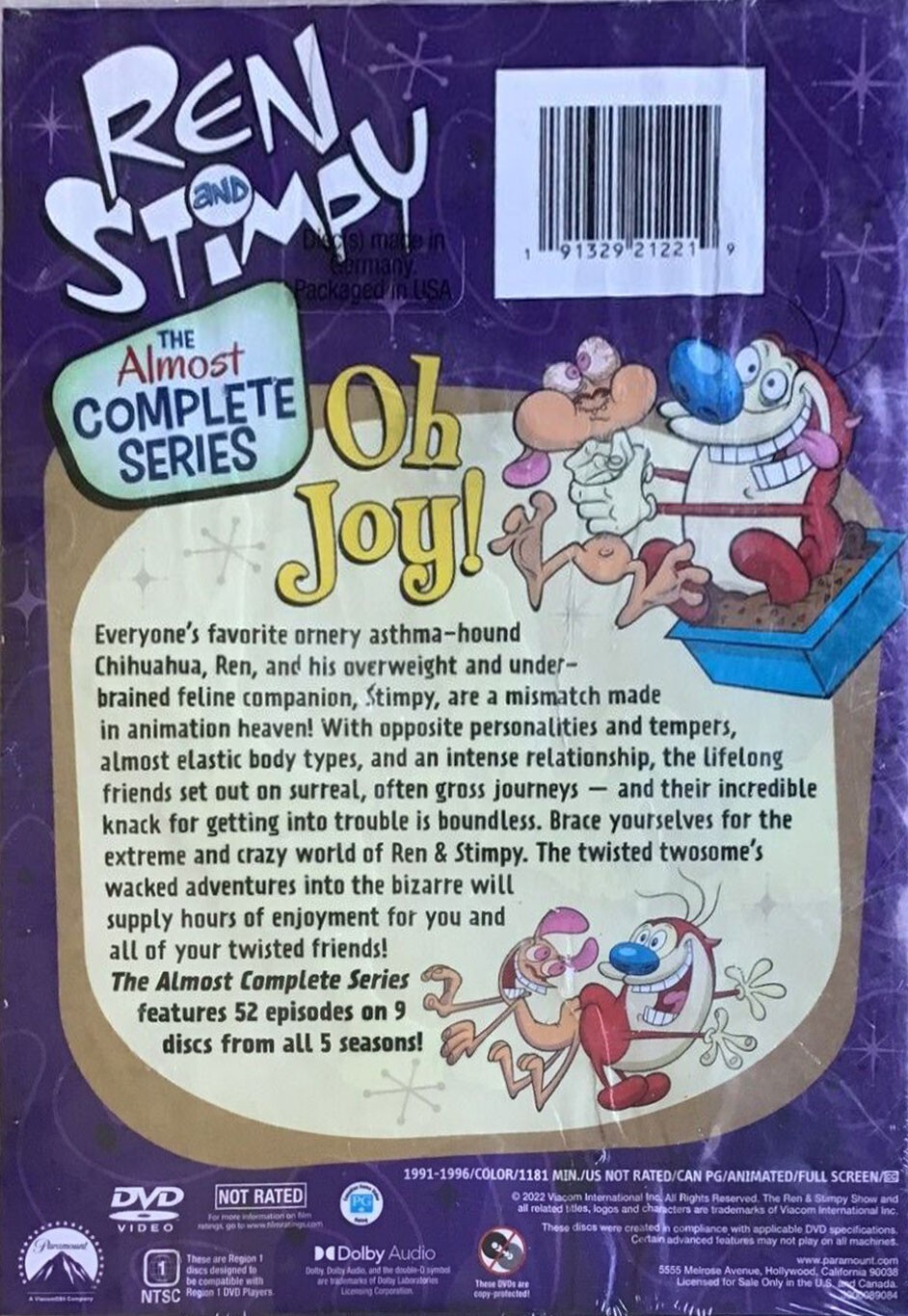 Ren Stimpy Show The Almost Complete Series DVD Seasons 1-5+Lost Episodes NEW