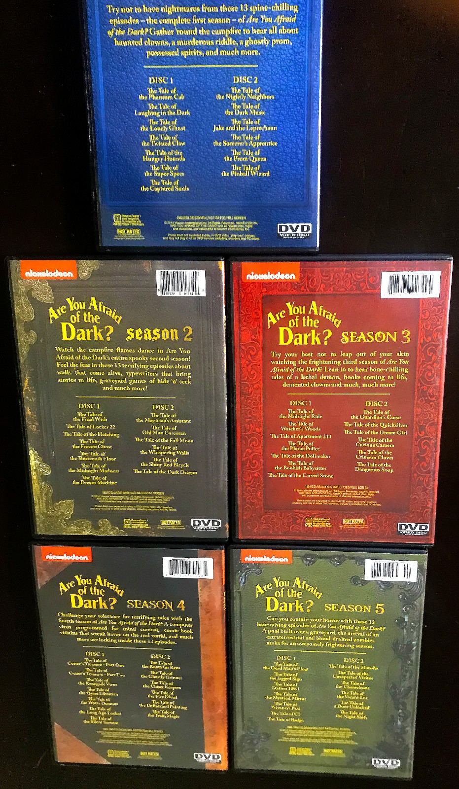 Are You Afraid of the Dark? Season 1 2 3 4 5 (DVD 10-Disc)