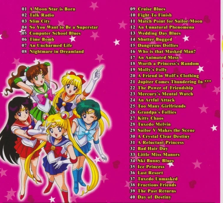 Sailor Moon COMPLETE Seasons 1 & 2 (All 82 episodes!) DIC English Dubbed SERENA!
