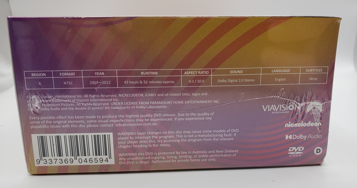 iCARLY The Collection Seasons 1-5 17 DVD Set NEW (USA Compatible)