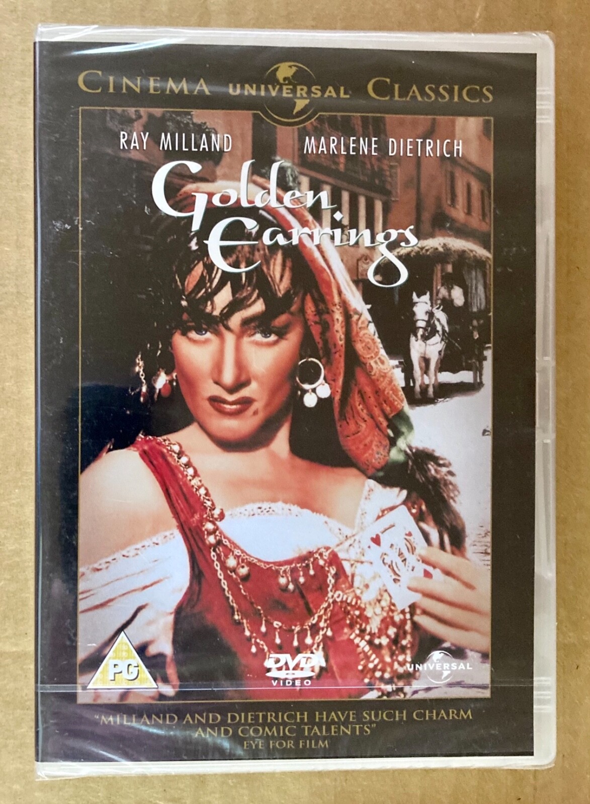 New DVD (Region 2,4,5) Golden Earrings (1947) FS 91 Min. PG B&W Marlene Dietrich