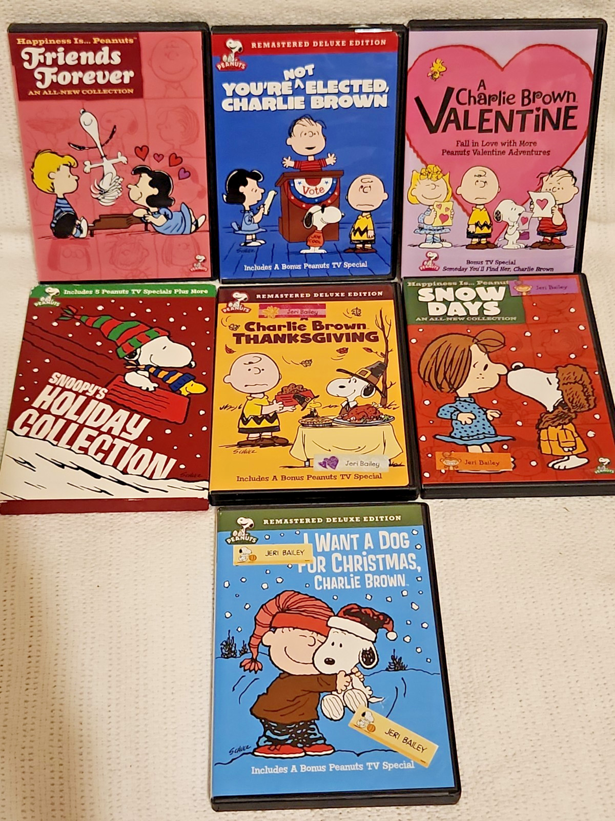 Charlie Brown Snoopy Woodstock DVD Movie Lot