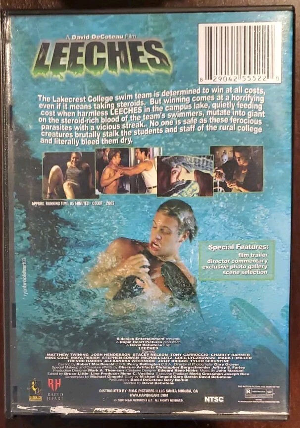 Leeches! (DVD 2003 Ex-Blockbuster) David DeCoteau Charity Rahmer Josh Henderson