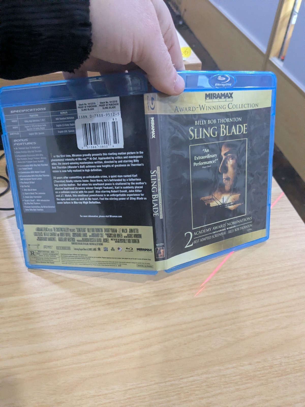 T1 Sling Blade Blu-ray 1996 Miramax Award-Winning Collection RARE OOP Authentic