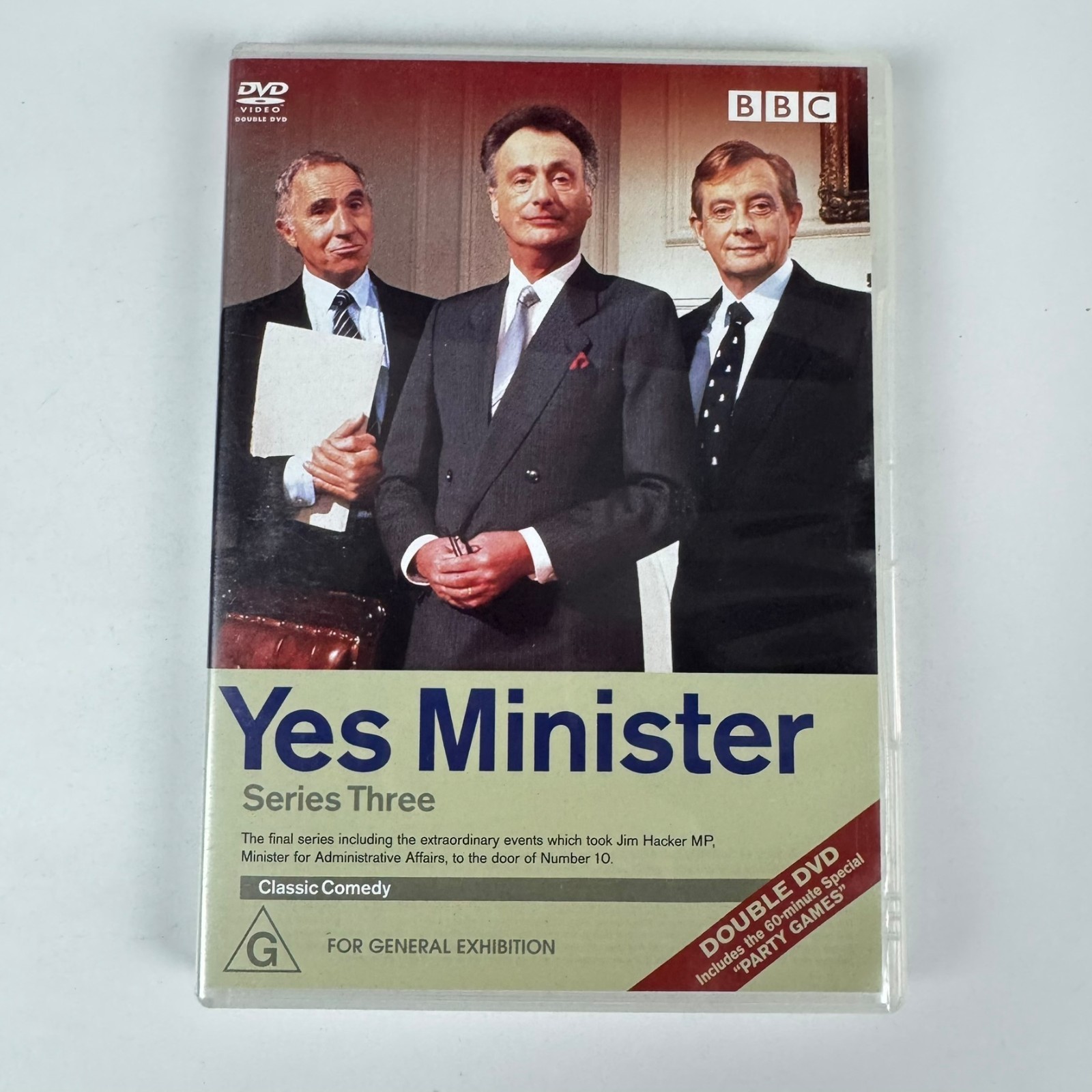 Yes Minister : Series 3 (DVD 1982) Paul Eddington Nigel Hawthorne Region 4