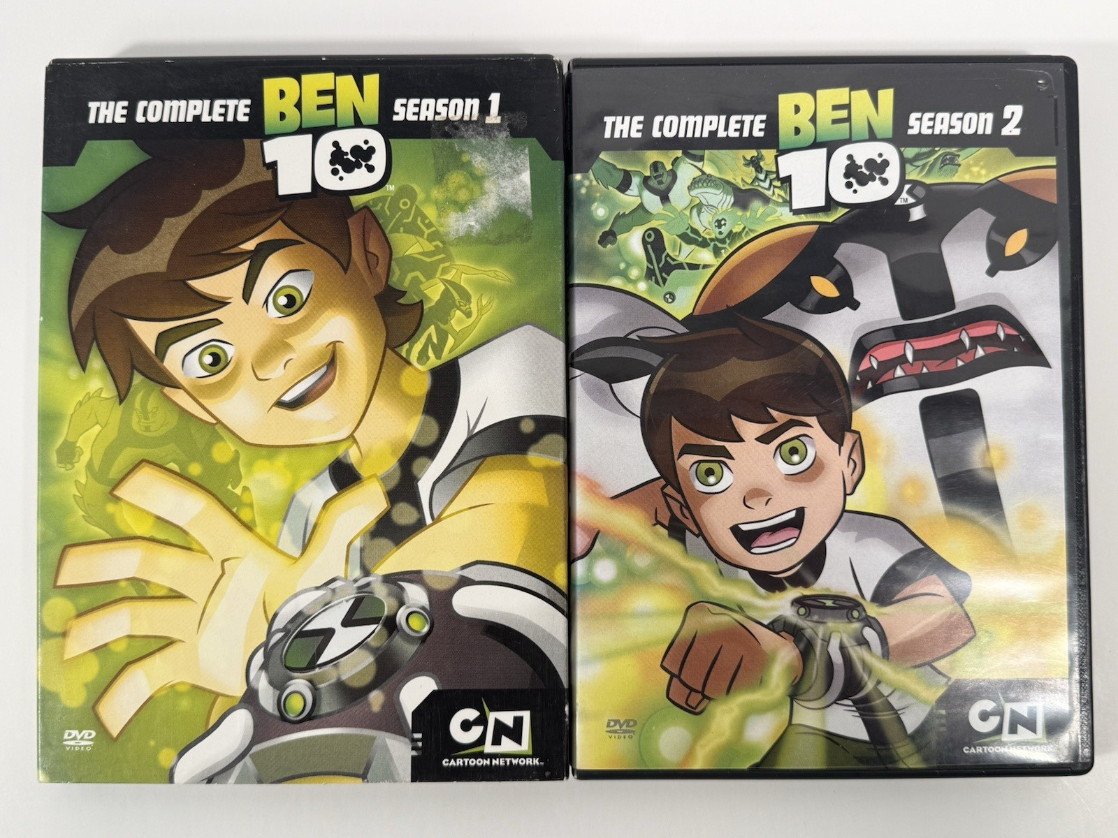 Cartoon Network Ben 10 Complete Original Series Seasons 1, 2 DVD Lot! USED!