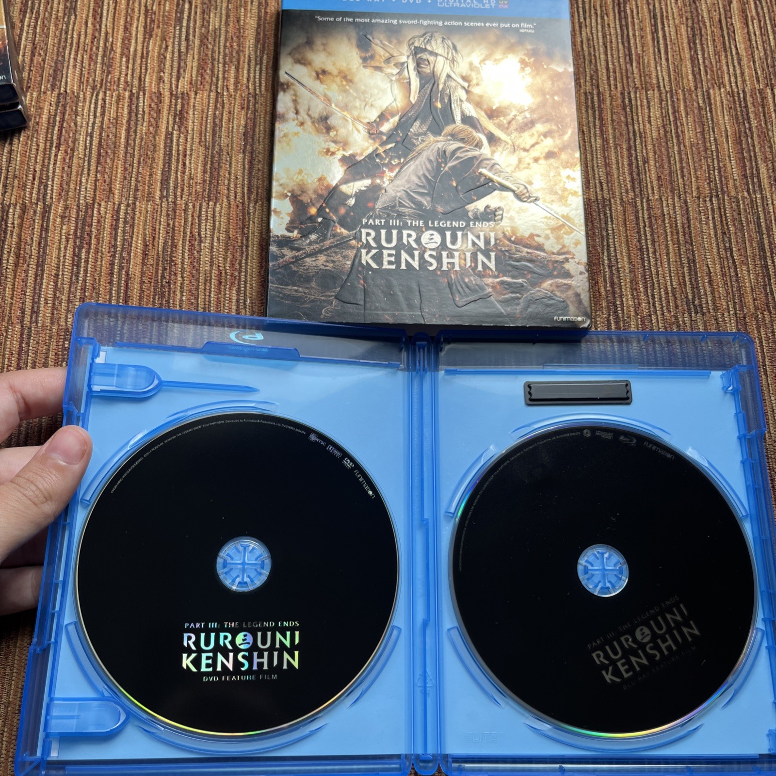 Rurouni Kenshin Live Action Trilogy Parts 1-3 Bluray+DVD~Mint Discs W/Rare Slips