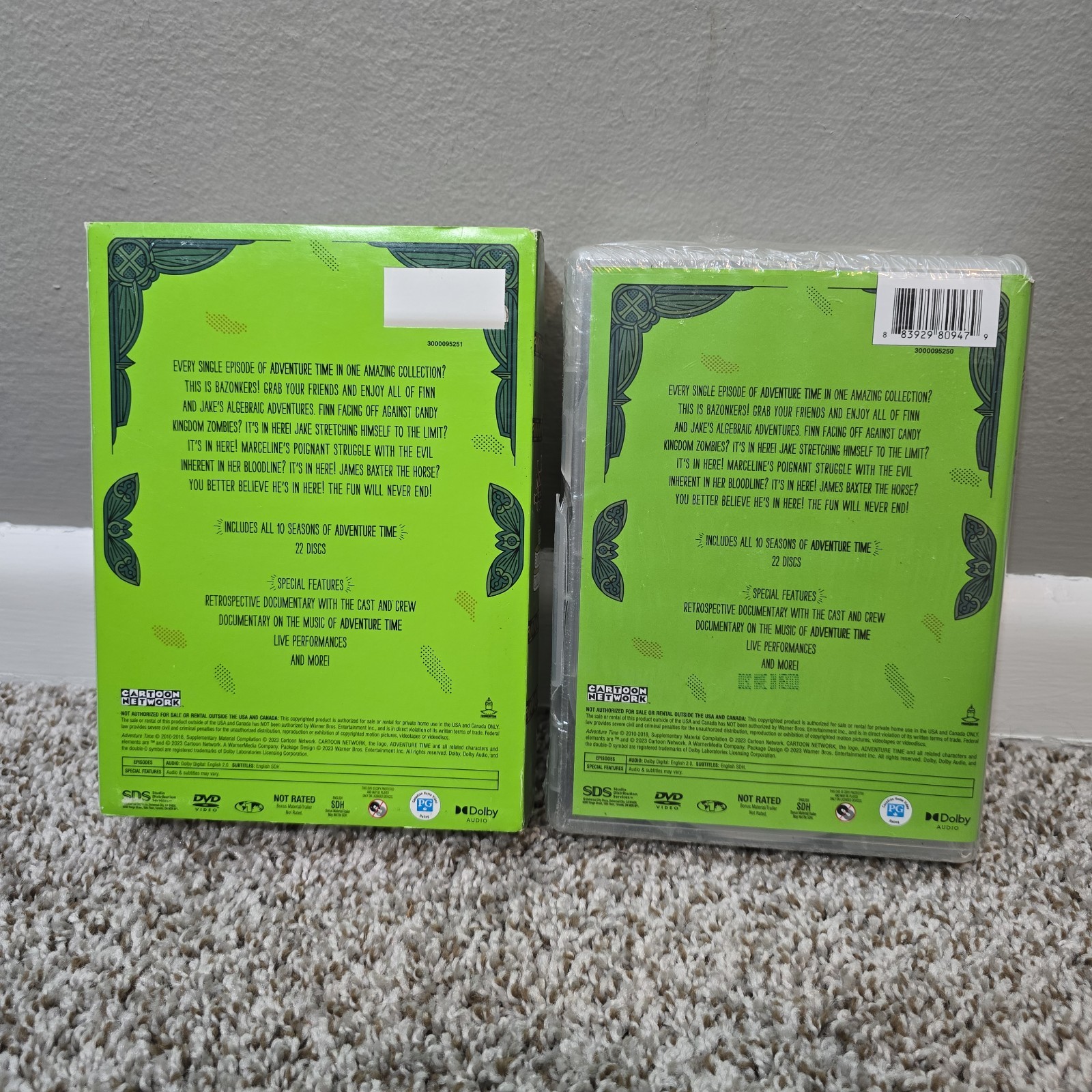 DAMAGED CASE DVD Adventure Time The Complete Collection Cartoon Network