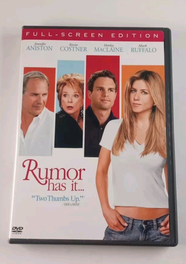 Rumor Has It (DVD) 2005 Jennifer Aniston, Mark Ruffalo, Shirley MacLaine TESTED