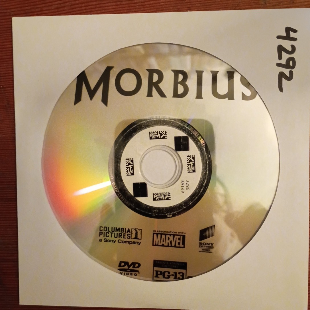 Morbius (DVD, 2022)Rdbx Disc Only 4292
