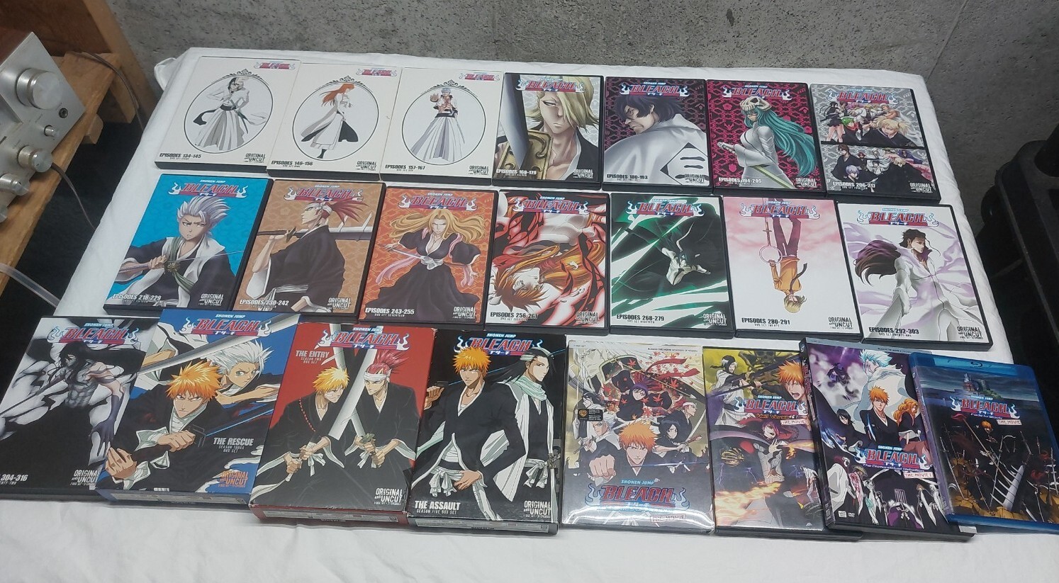 LOT OF BLEACH DVD LOT EPISDOES 134-316+ ENTRY, RESCUE, ASSAULT, MOVIES, ARRANCAR
