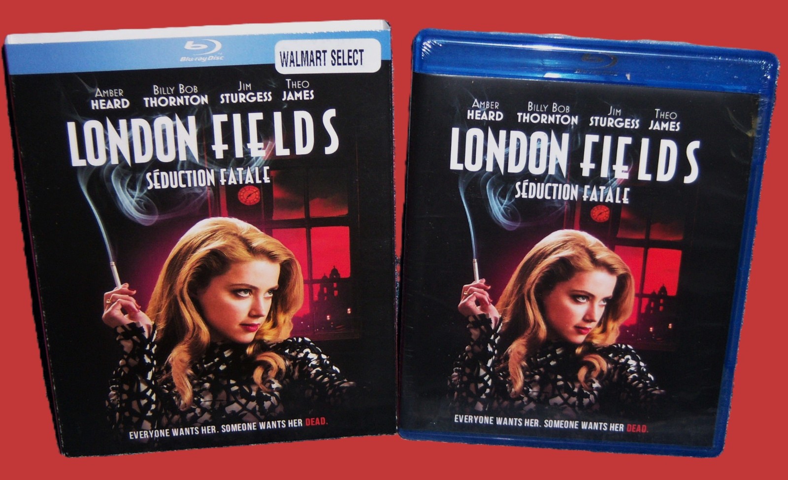 NEW AMBER HEARD THEO JAMES LONDON FIELDS BLU RAY THRILLER MOVIE 2018 SLIPCOVER