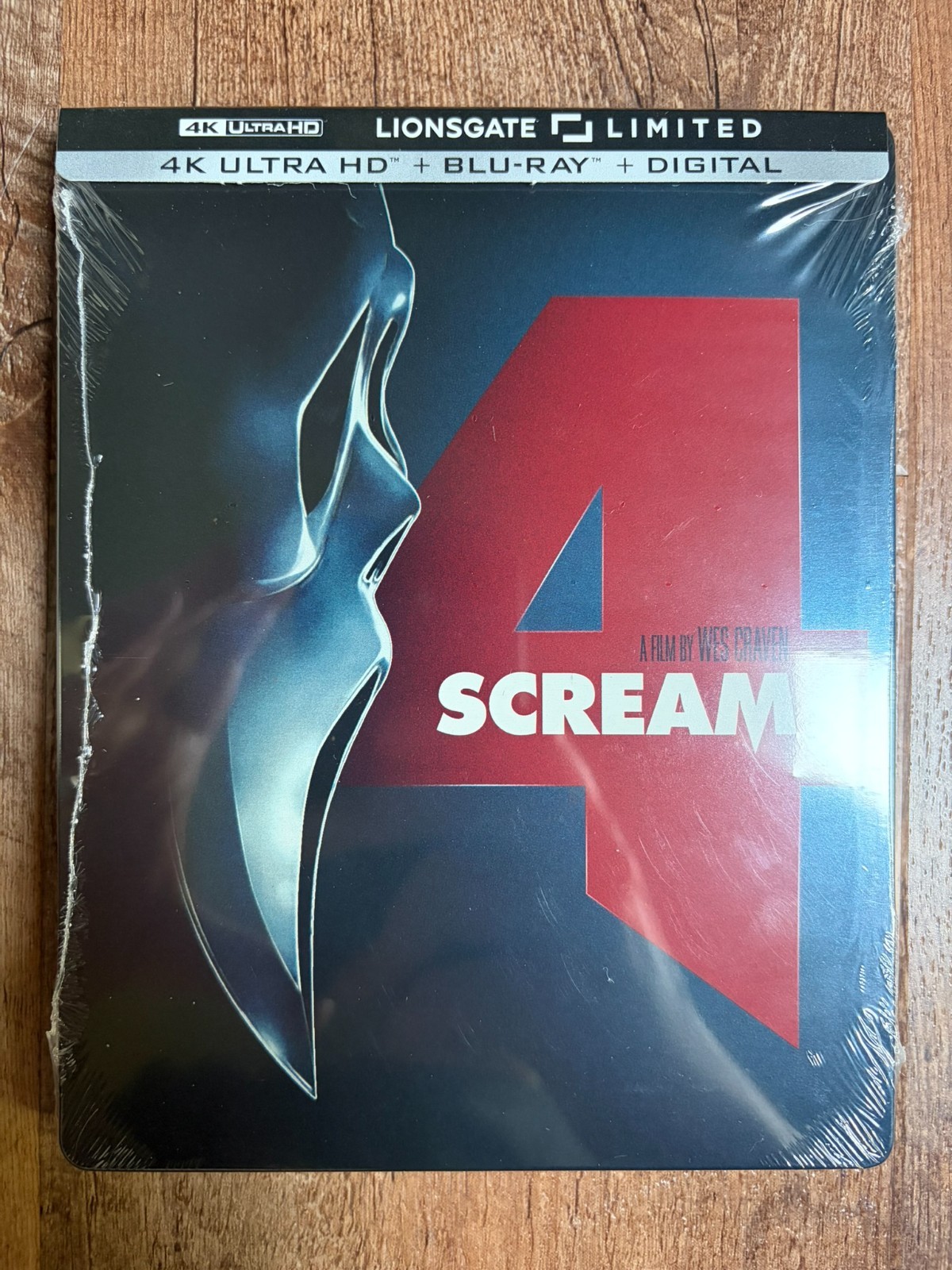 Scream 4 w. Steelbook (4K UHD + Blu-ray + Digital, 2011, Region Free) *NEW*