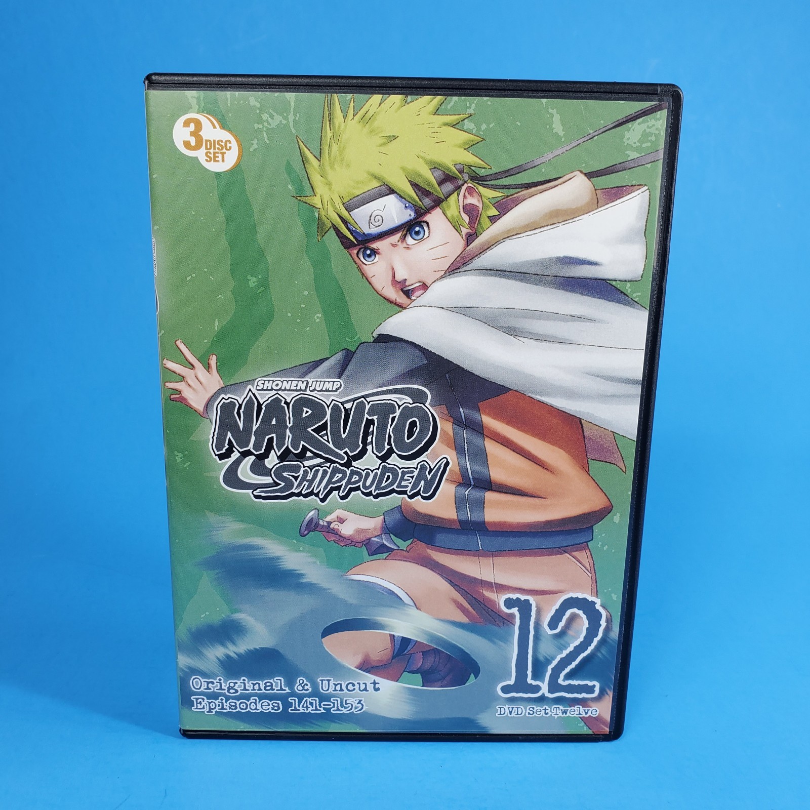 Naruto Shippuden: Uncut Set 12 (DVD) Original Uncut Episodes 141-153 3 Disc Set