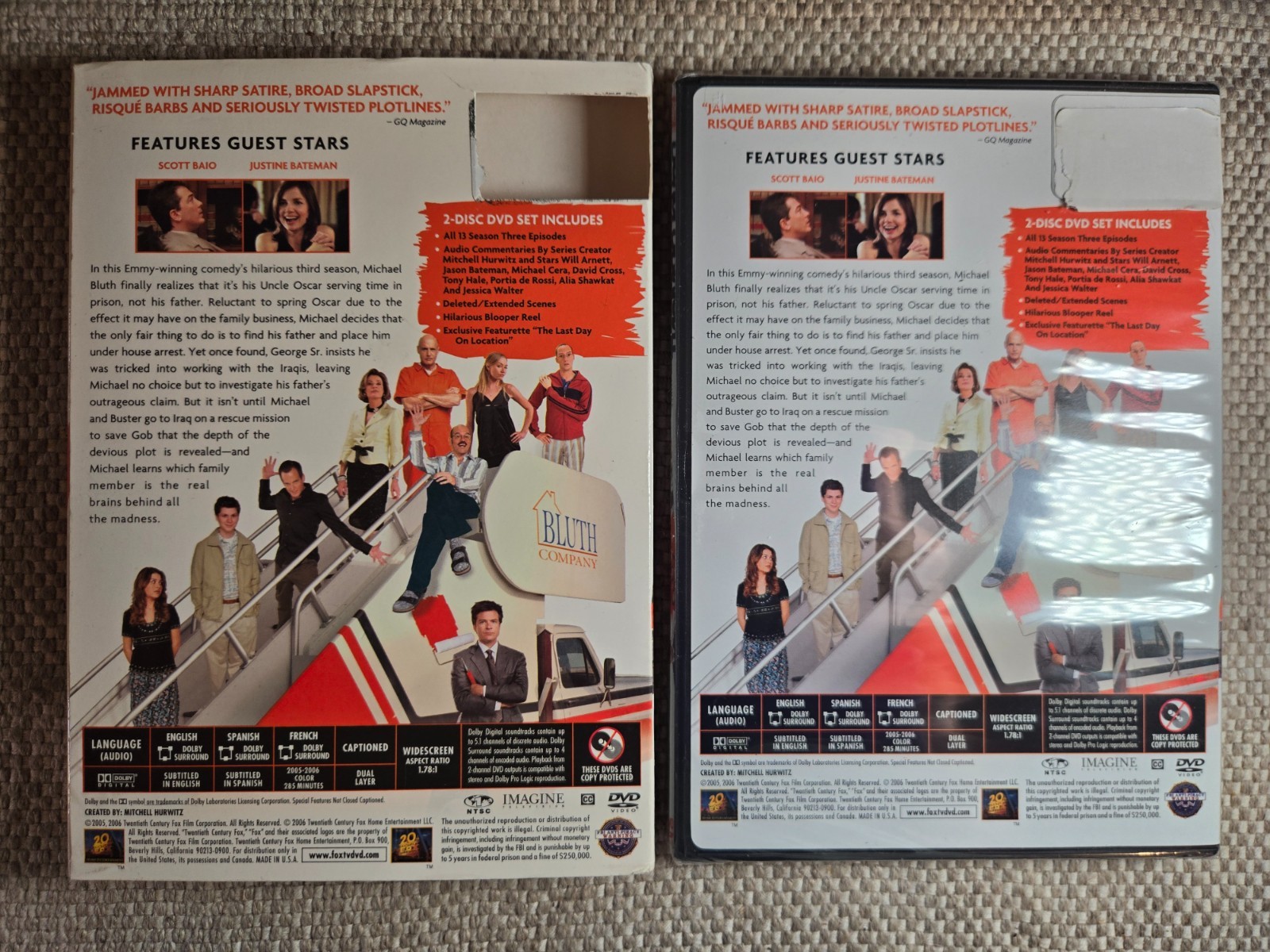 Arrested Development – Season 3 (DVD, 2009) With Slip Cover NEW Sealed