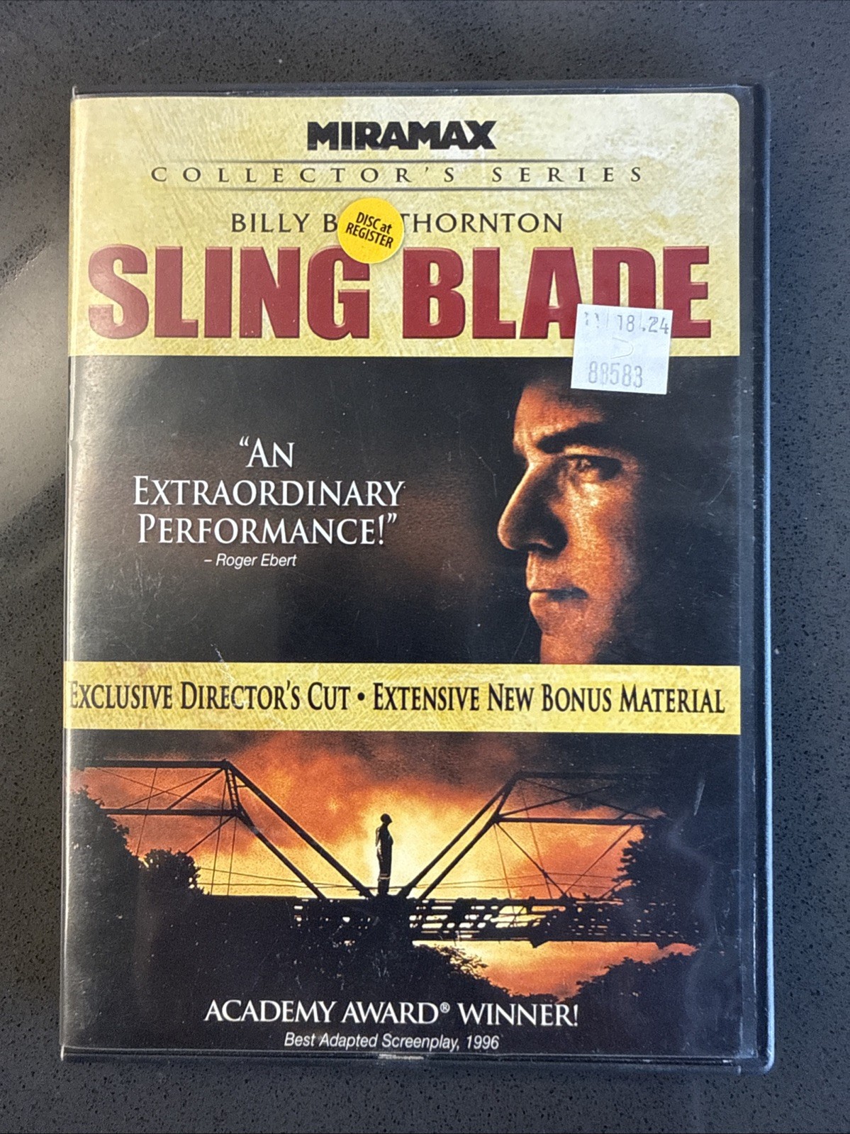 Sling Blade (Miramax DVD, 2005, 2 Disc Set) Billy Bob Thornton – W/Booklet