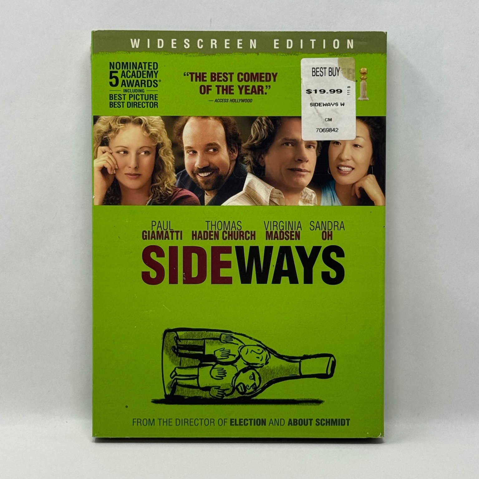 Sideways DVD 2004 Widescreen Edition Paul Giamatti Alexander Payne