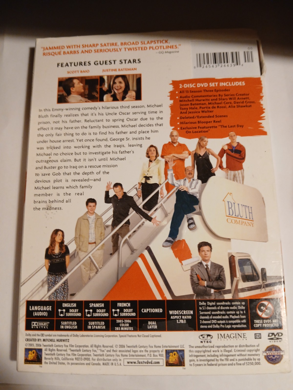 ARRESTED DEVELOPMENT – The Complete Third 3 Three Season DVD