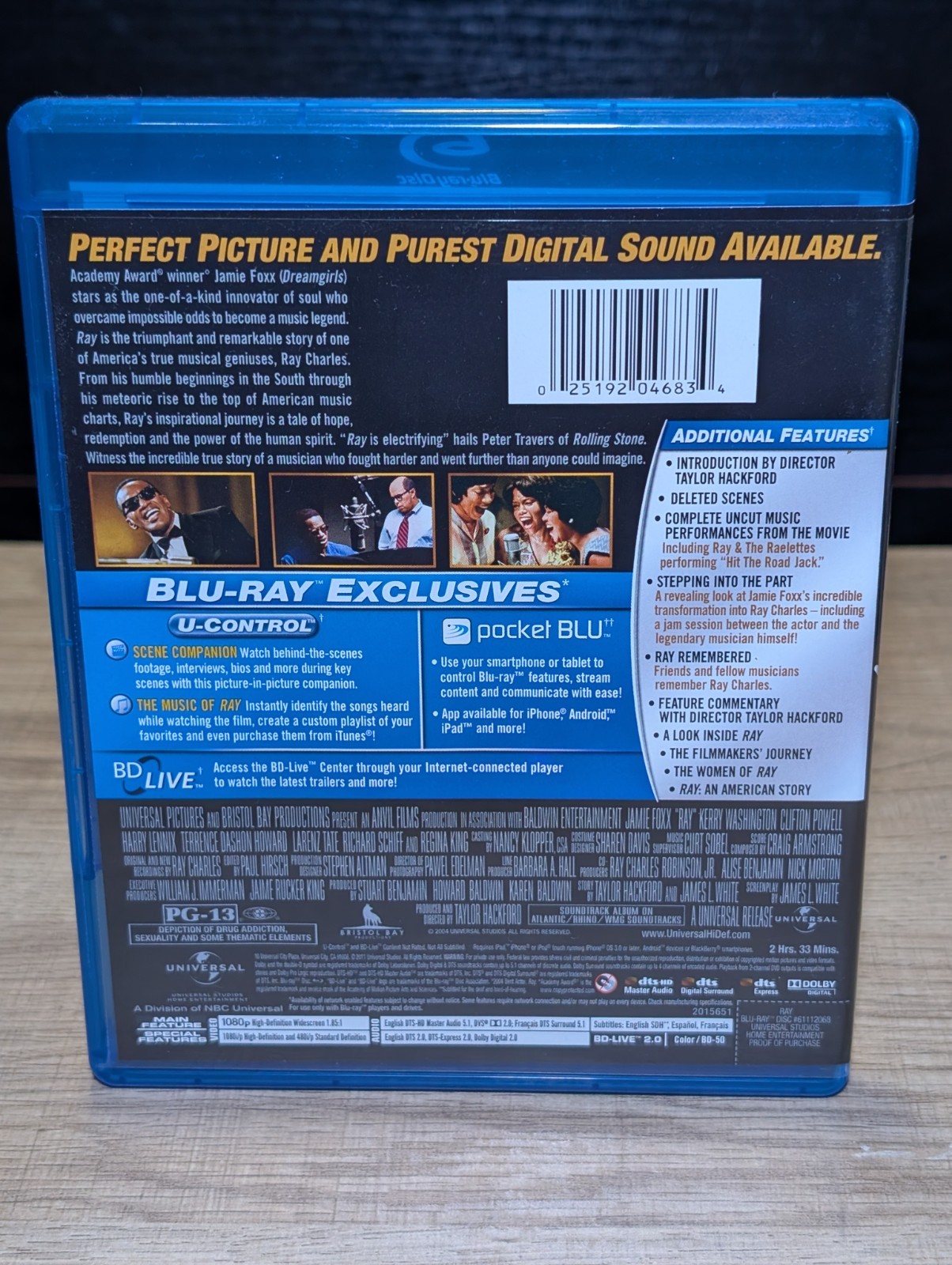 Ray (Blu-ray, Slipcover, 2004)
