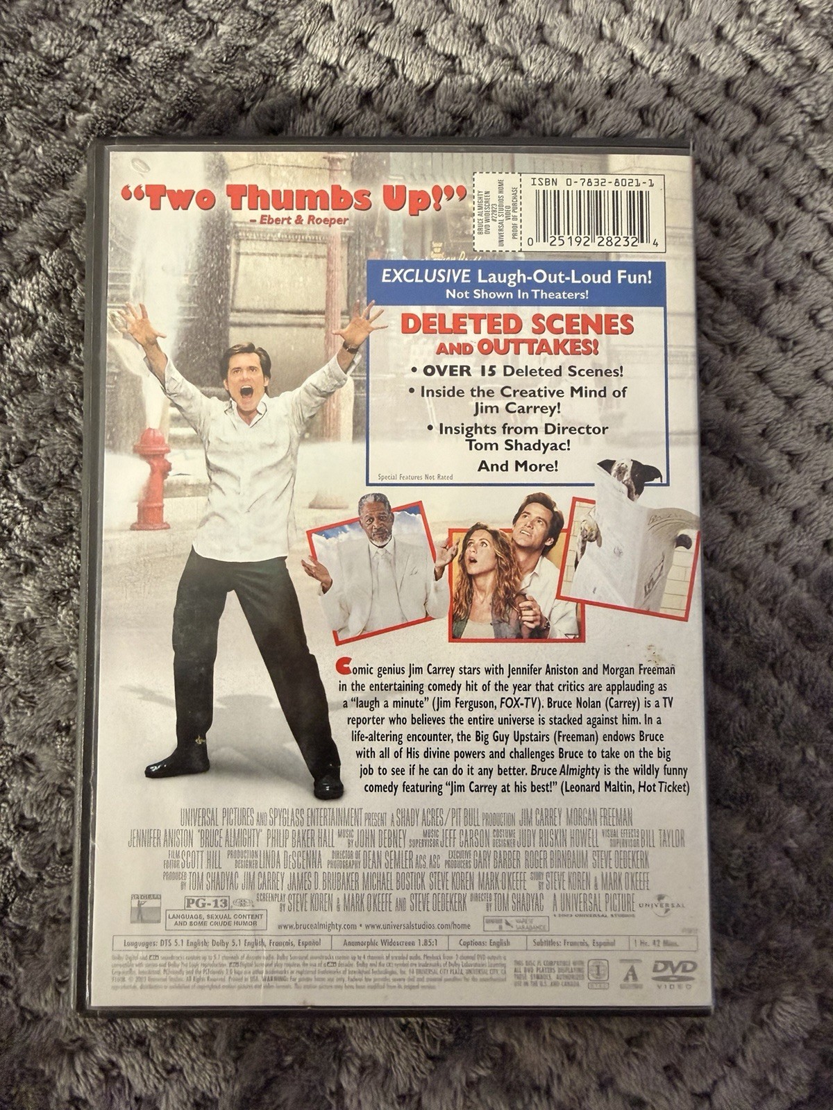 Universal Bruce Almighty DVD Widescreen Deleted Scenes PG-13 (2003) 101 Min