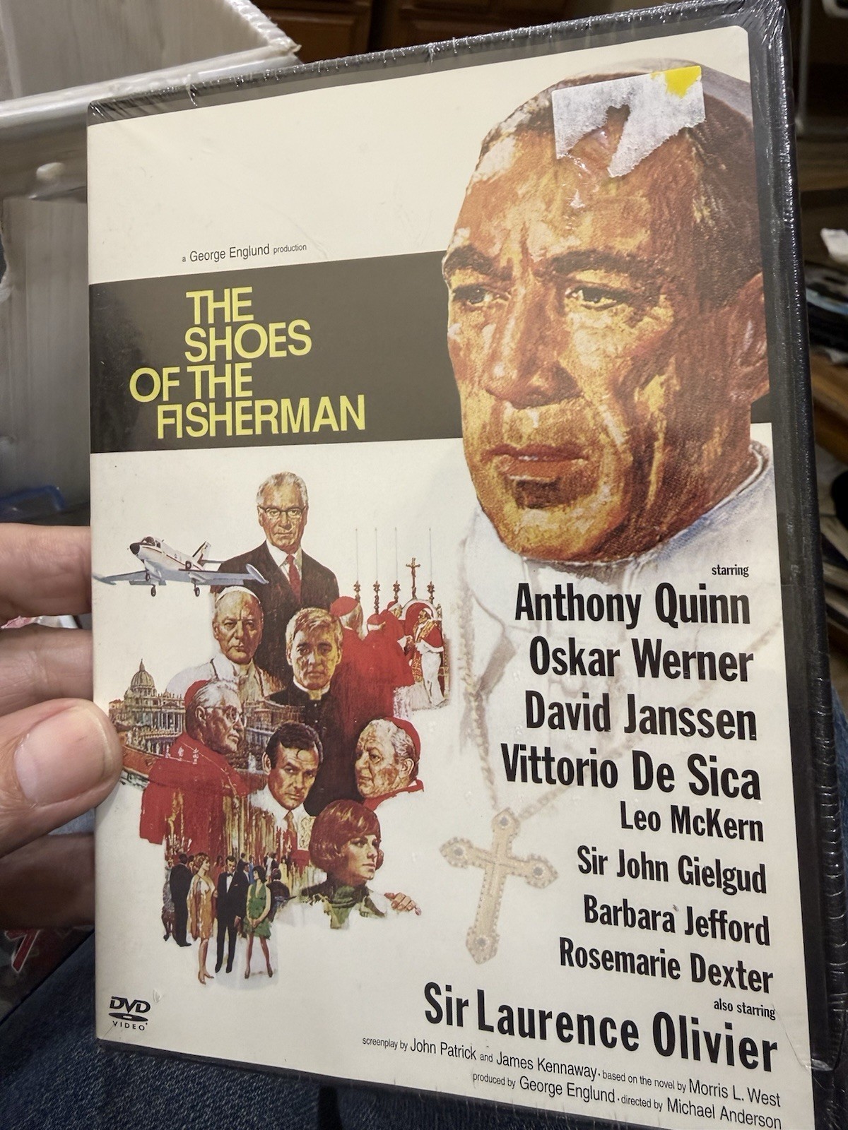THE SHOES OF THE FISHERMAN DVD ANTHONY QUINN OASKAR WERNER DAVID JANSSEN