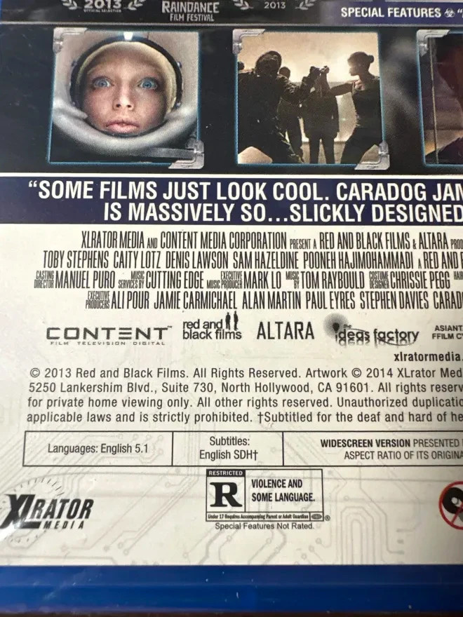 The Machine Blu-ray 2014 New Sci-Fi Thriller Caity Lotz Toby Stephens Loose disk