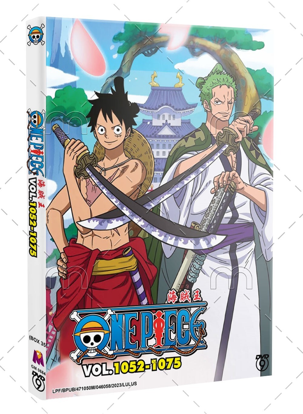 One Piece TV Series Episodes 1052-1075 Japanese Anime DVD English Dub Free Ship
