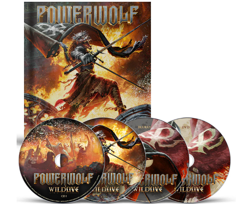 Powerwolf Wildlive Live at Olympiahalle 2 cd + dvd + bluray FAST SHIPPER