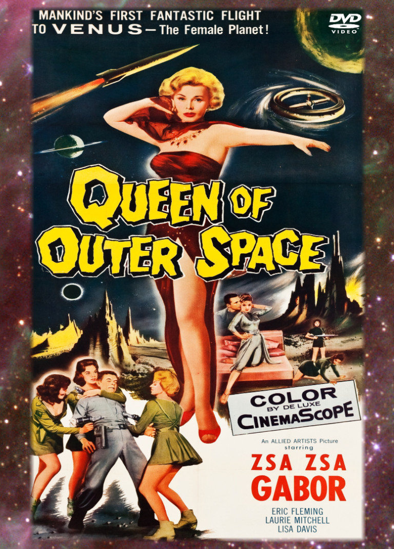 QUEEN of OUTER SPACE 1958 DVD WIDESCREEN Classic Sci-Fi Zsa Zsa Gabor