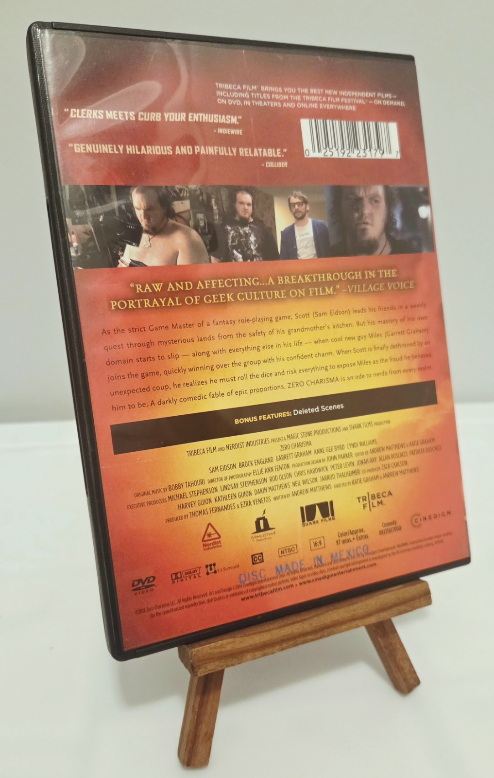 Zero Charisma DVD Widescreen Deleted Scenes 91 min NR Tribeca Film w/ Case
