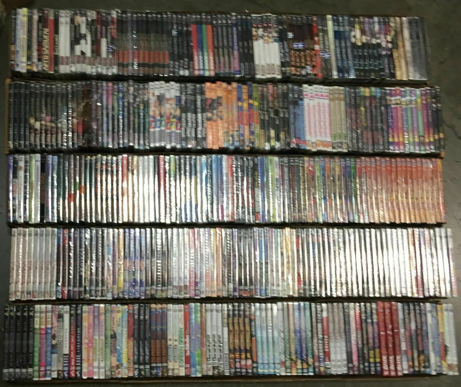 Inventory liquidation Wholesale Lot of 50 New Japanese Anime DVD Assorted Bulk