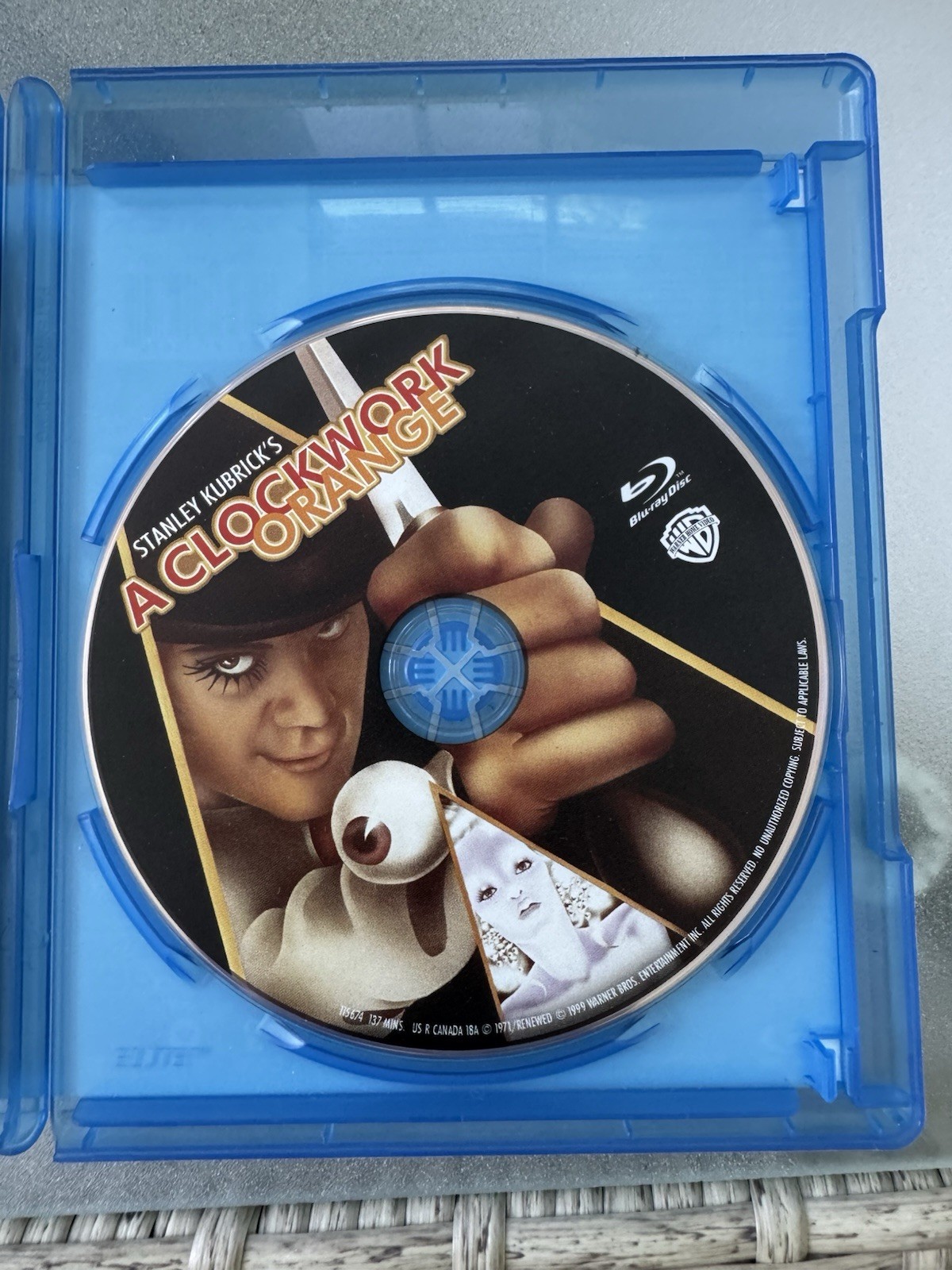 Clockwork Orange Blu-ray Stanley Kubrick R 137 Min, Bonus