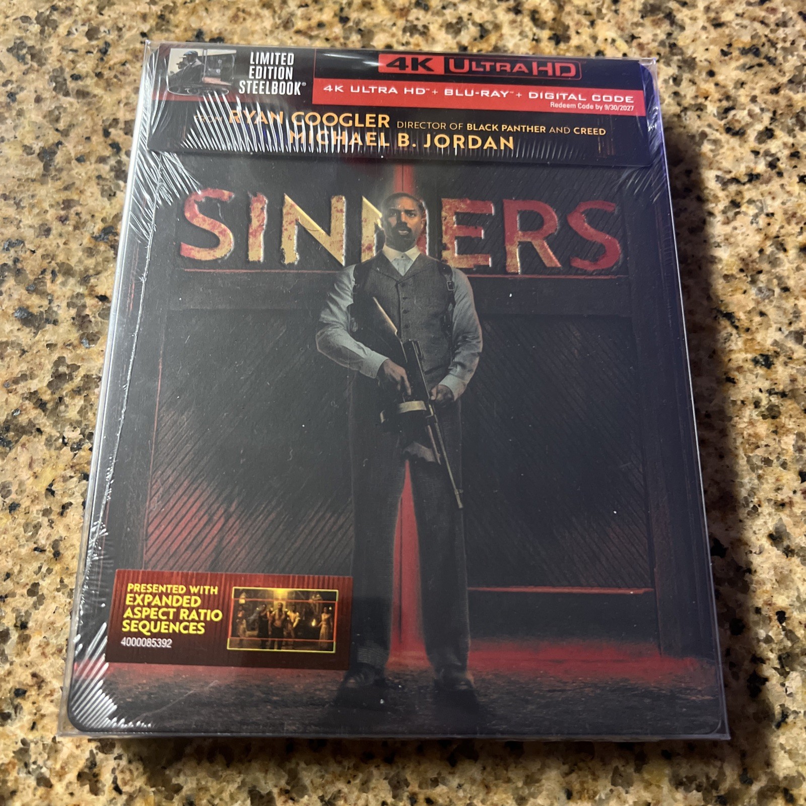 Sinners Limited Edition Steelbook 4K Ultra HD + Blu-ray Sealed Protective Case