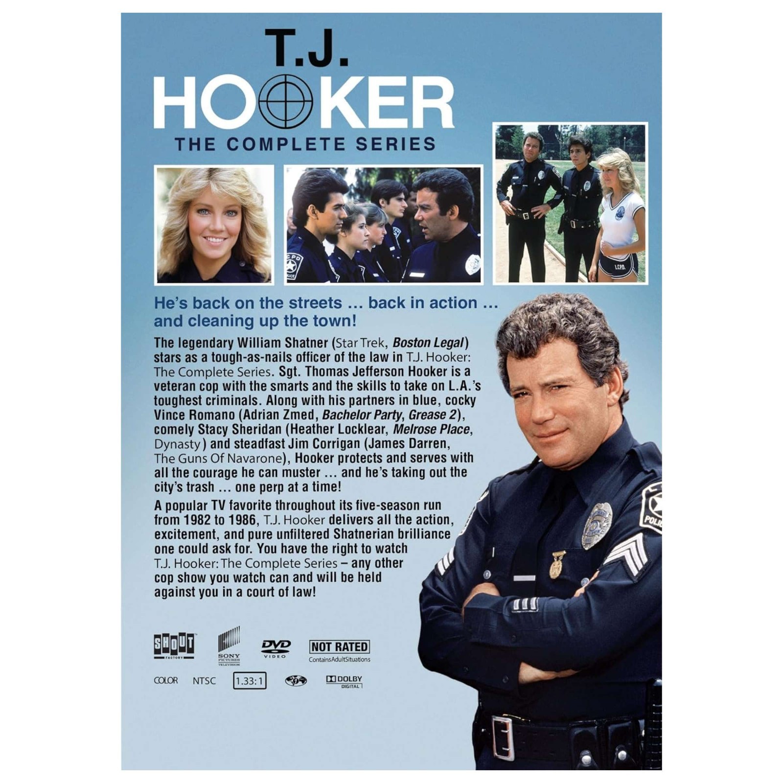 T.J. HOOKER the Complete Series Seasons 1-5 (DVD, 20-Disc Box Set) 1 2 3 4 5 TJ