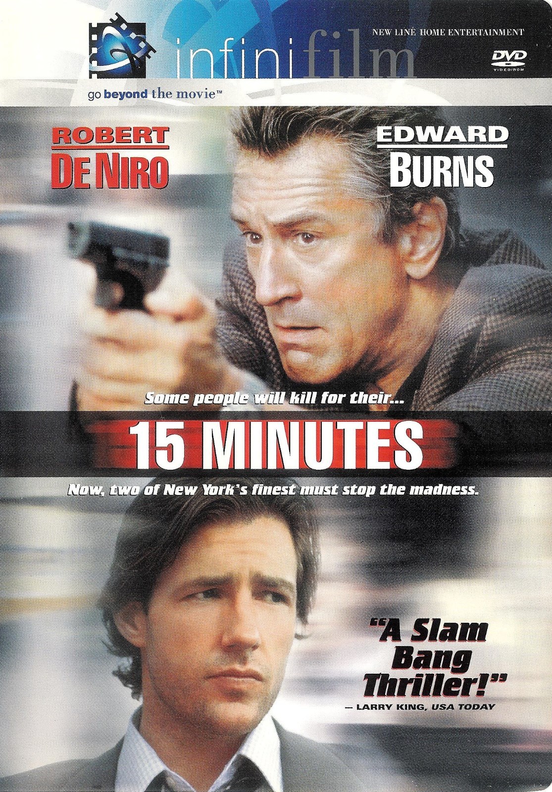 15 Minutes – Robert De Niro Edward Burns – infinifilm DVD WS – FREE Shipping USA