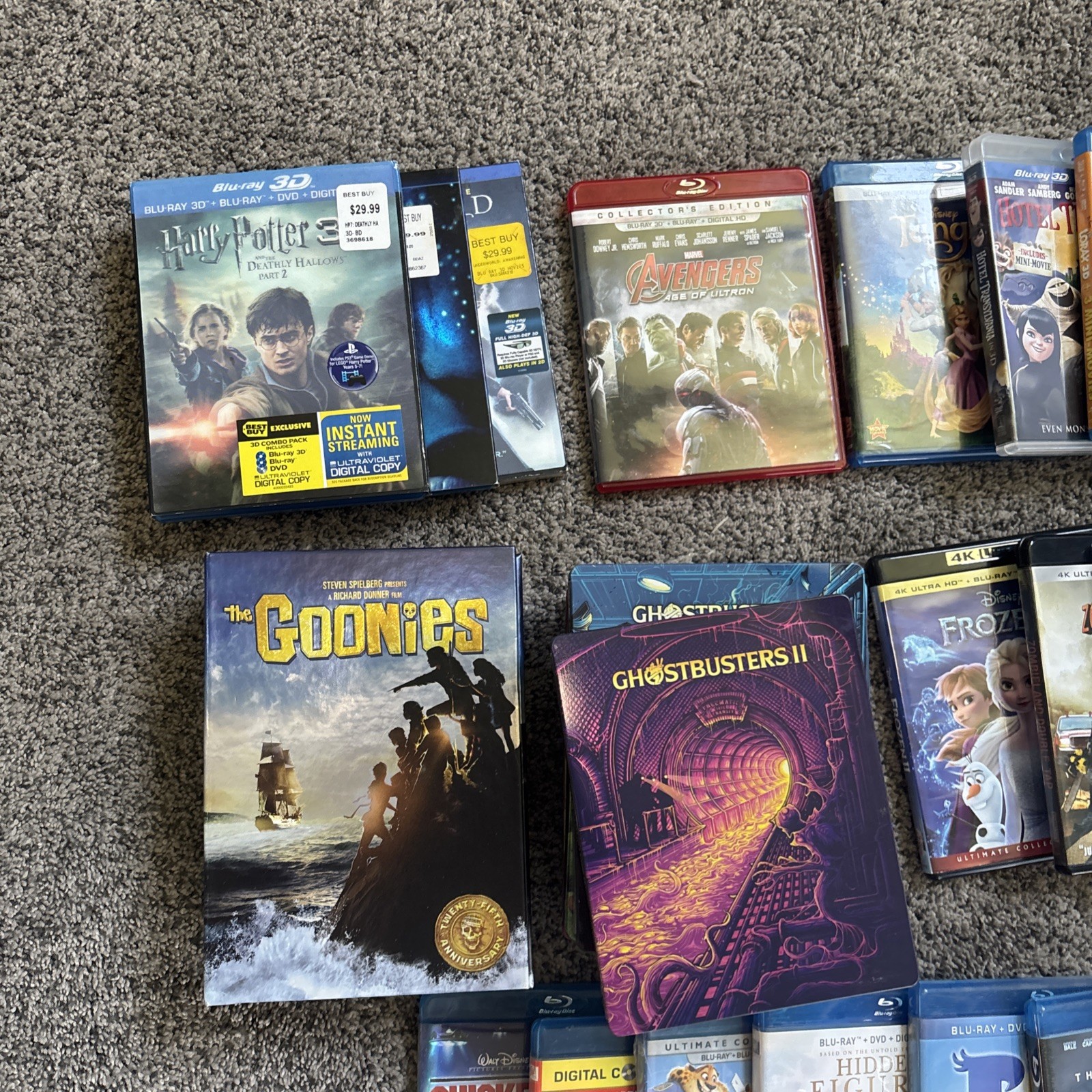 Lot of 130 Assorted Movies Blu-ray Action Comedy special edition, 3D, multi disc