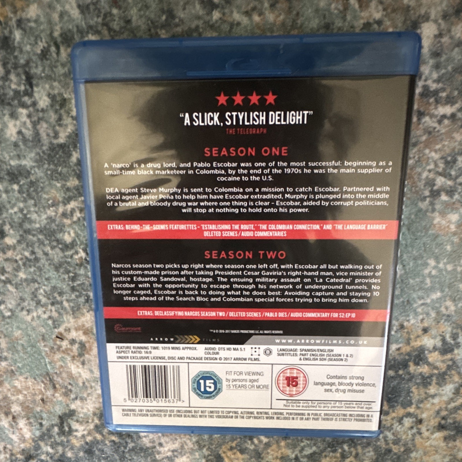 Narcos Seasons 1-2 Blu-ray Set (16:9 Eng Subs)