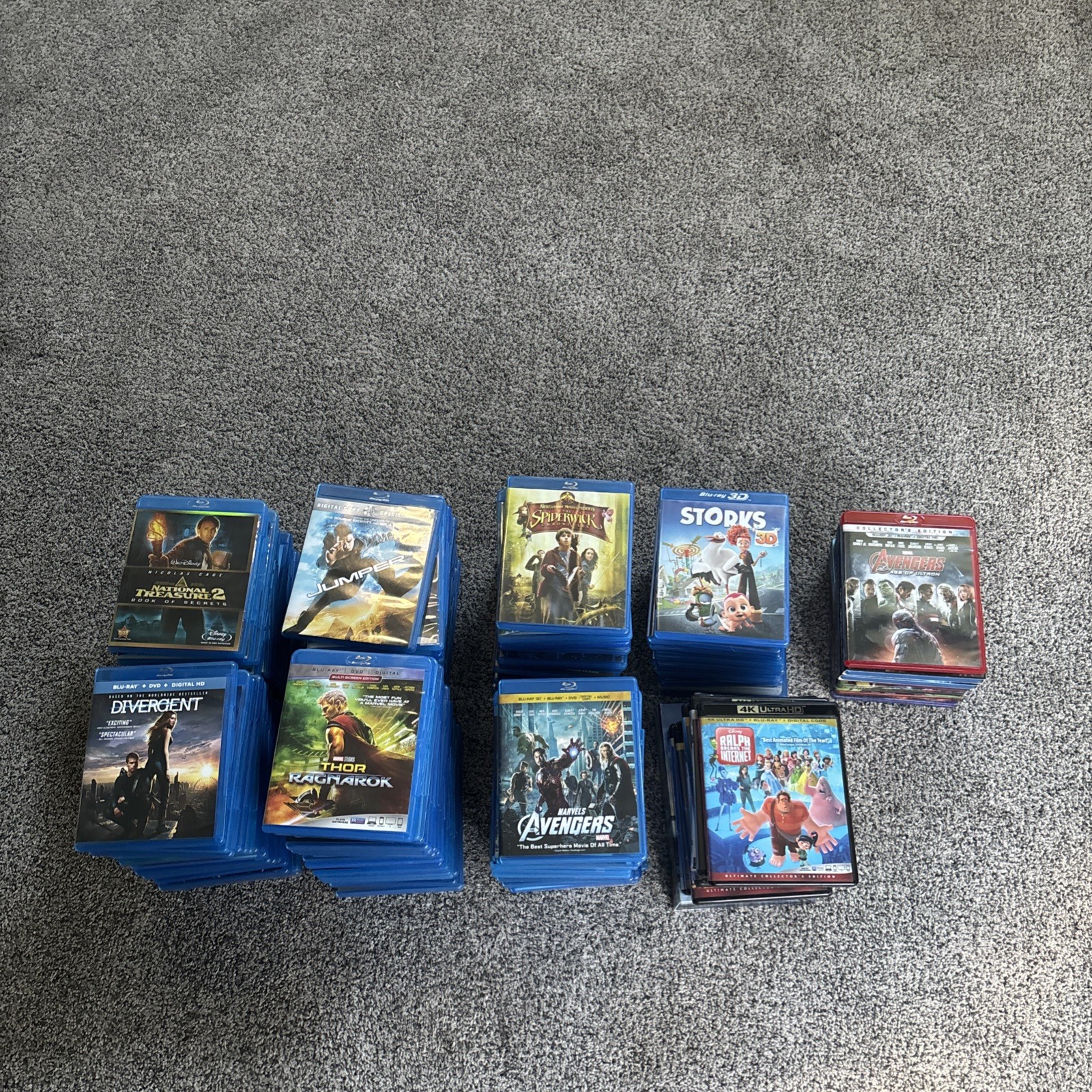 Lot of 130 Assorted Movies Blu-ray Action Comedy special edition, 3D, multi disc
