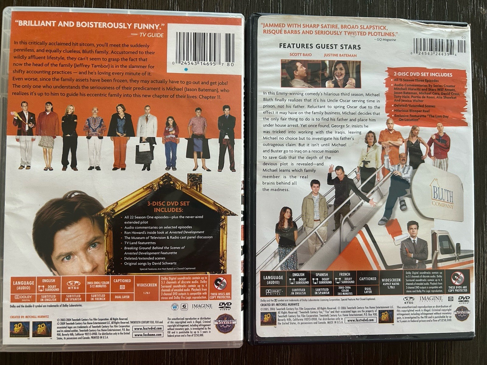 Arrested Development DVD Season 1 & 3