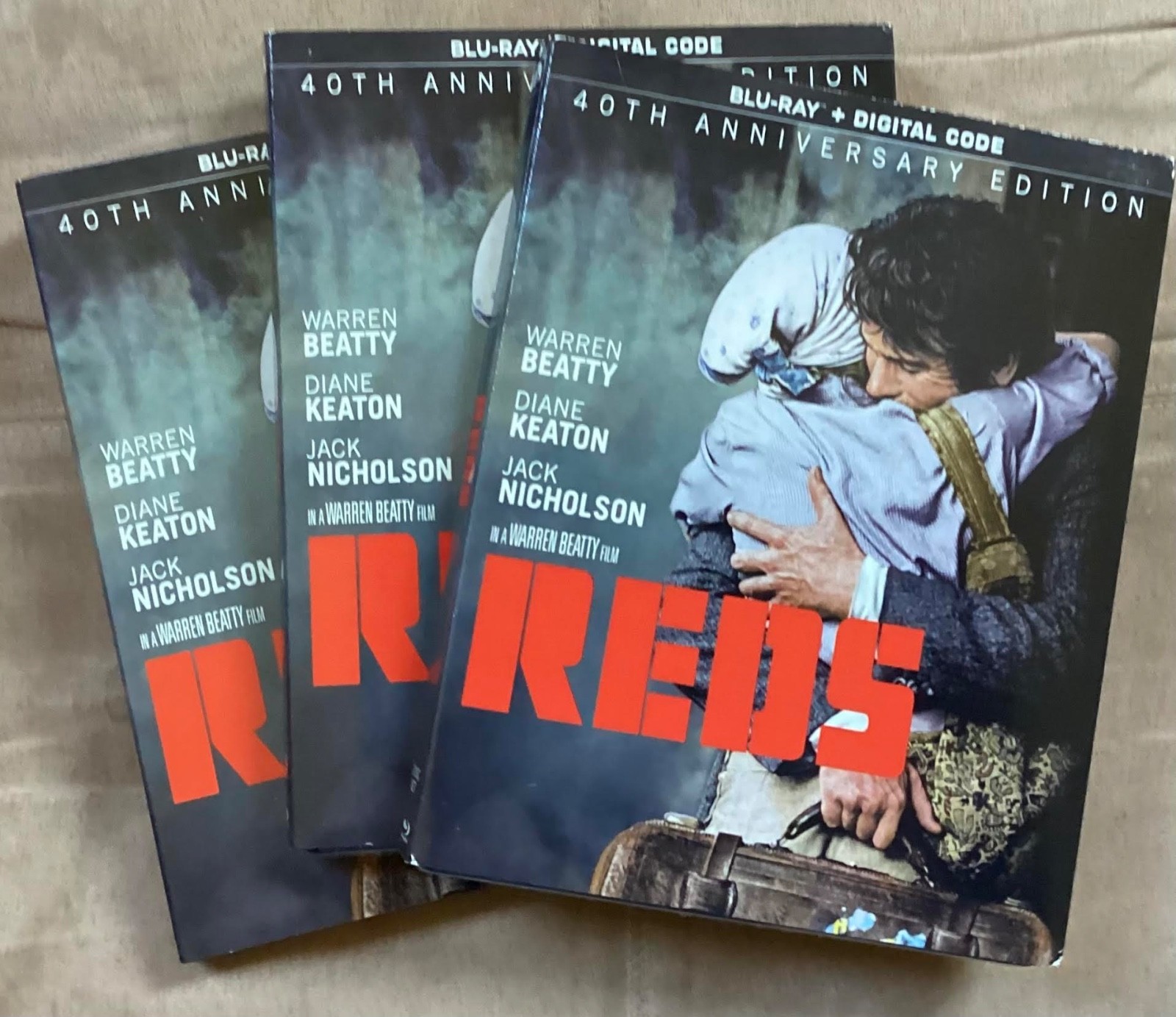 Reds 40th Anniversary Blu-ray (Paramount Nov 2021) 2 Disc Blu-ray Set