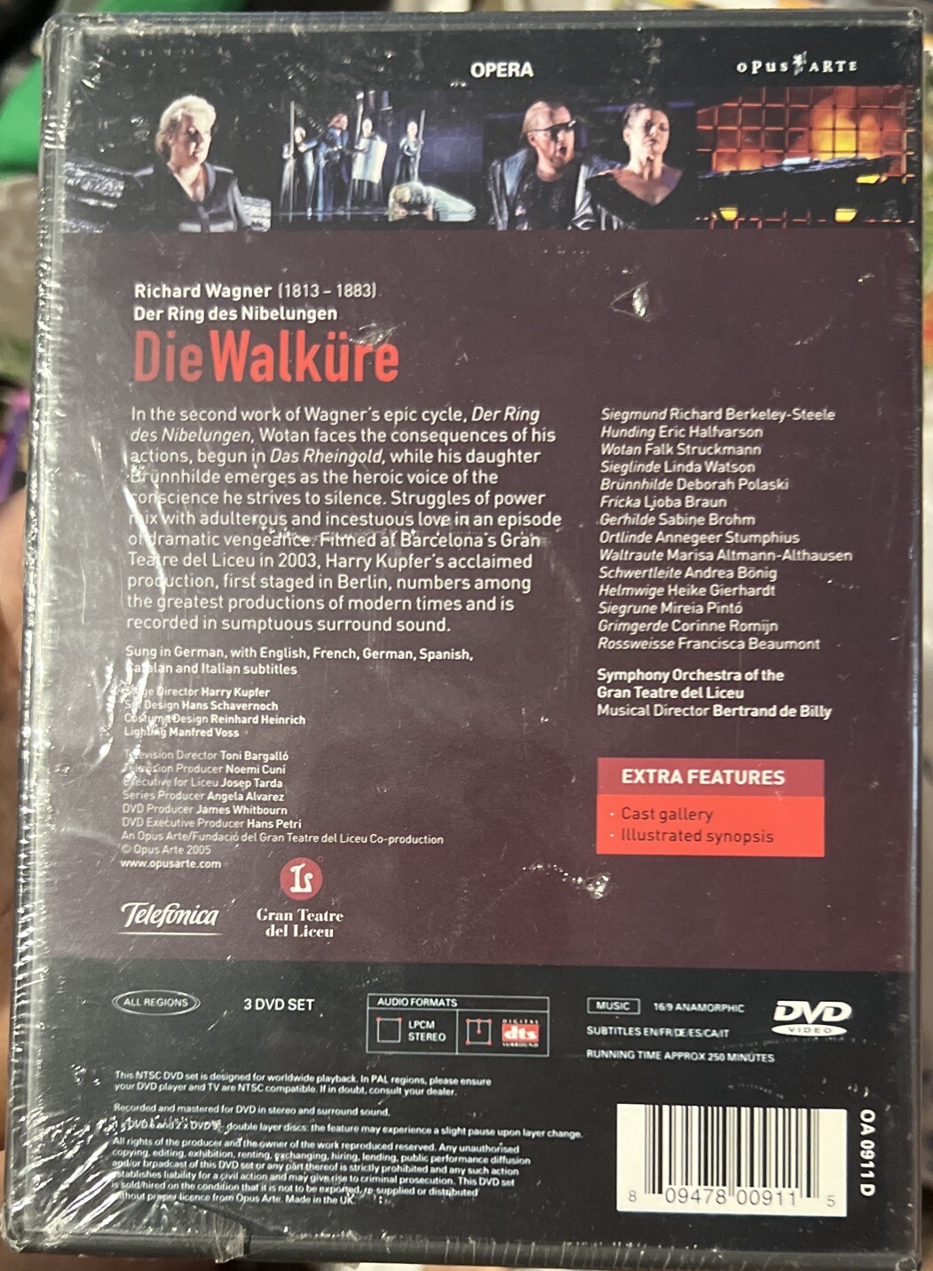 Die Walkure – Richard Wagner – Der Ring des Nibelungen DVD LIKE NEW Opus Arte