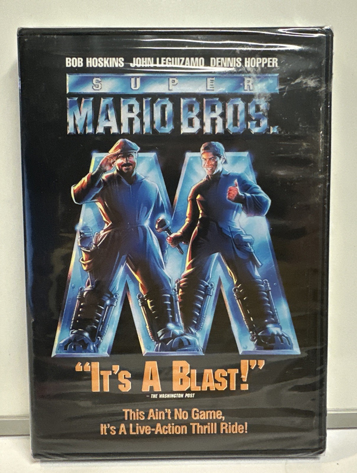 Super Mario Brothers DVD 1993 Release, Bob Hoskins, John Leguizamo NEW