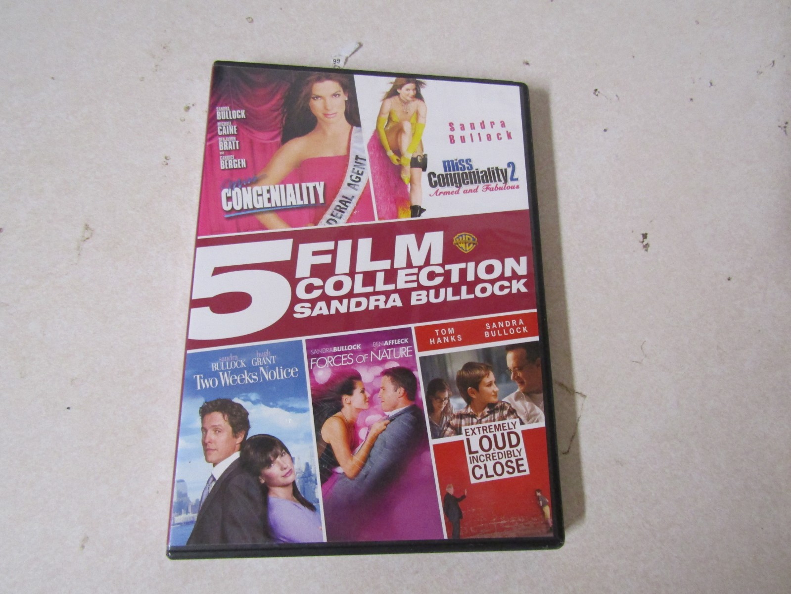 DVD MOVIE 5 FILM COLLECTION SANDRA BULLOCK MISS CONGENIALITY TWO WEEKS NOTICE