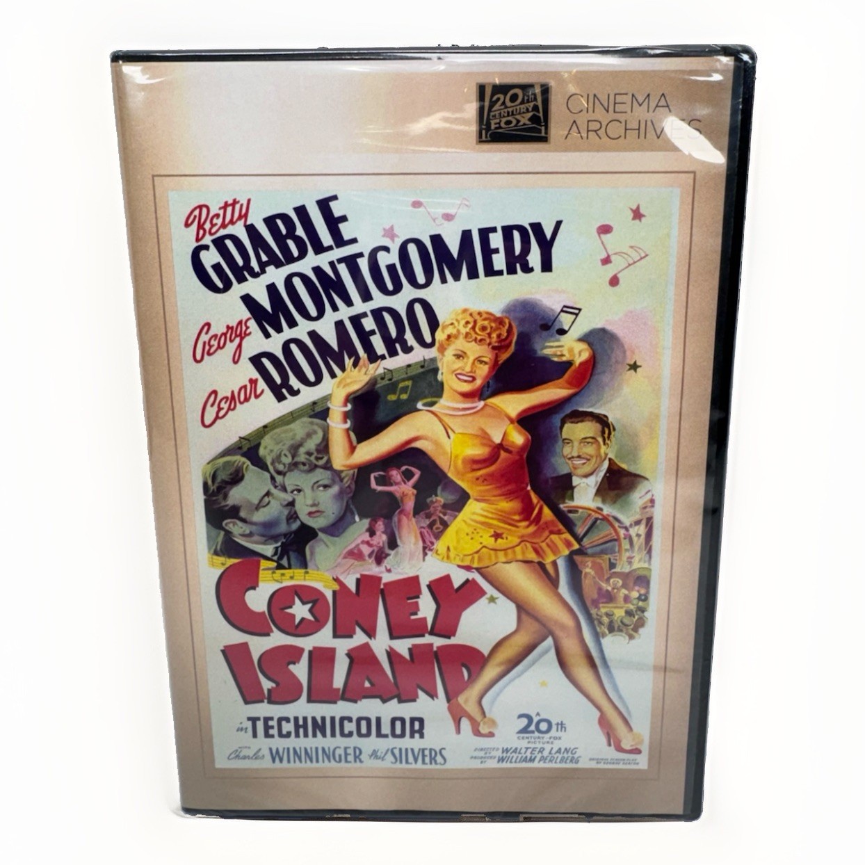 CONEY ISLAND – CINEMA ARCHIVES DVD MOVIE, BETTY GRABLE, CESAR ROMERO, New !