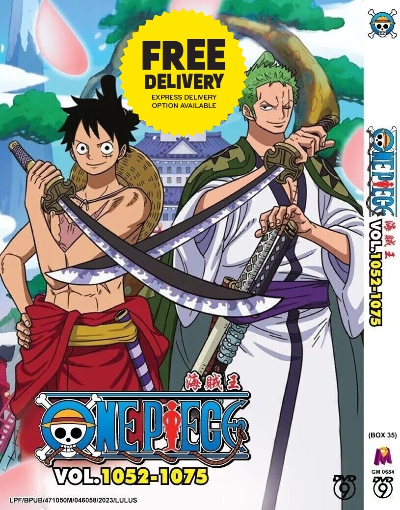 DVD Anime One Piece Series Box 35 (Vol. 1052-1075) English Subtitle All Region
