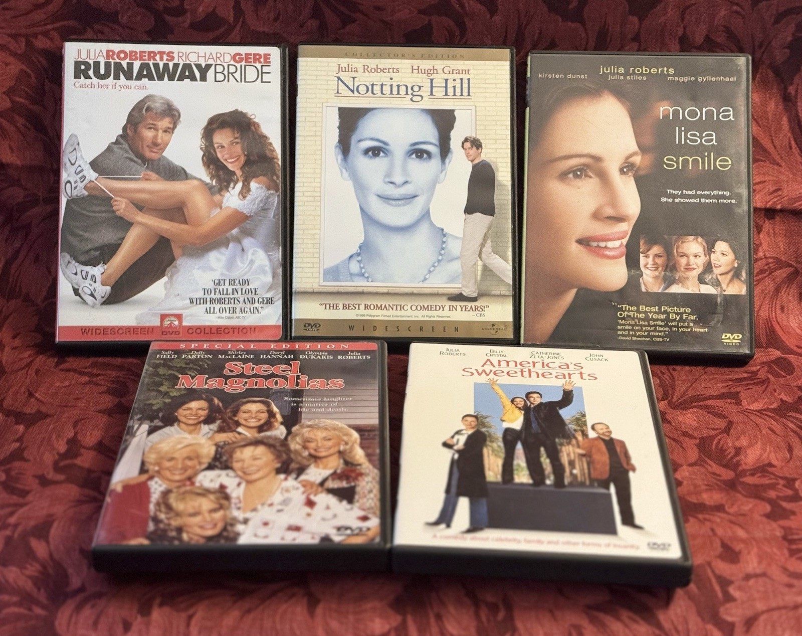 Julia Roberts DVD Lot (5): Romcom / Drama / Heartfelt Cinema Set Steel Magnolias
